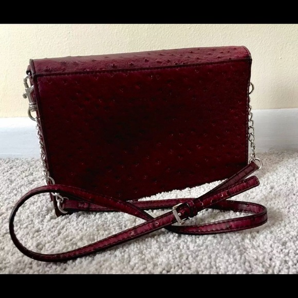 Dana Buchman Red-Burgundy Shoulder/Crossbody Purse - Picture 7 of 7